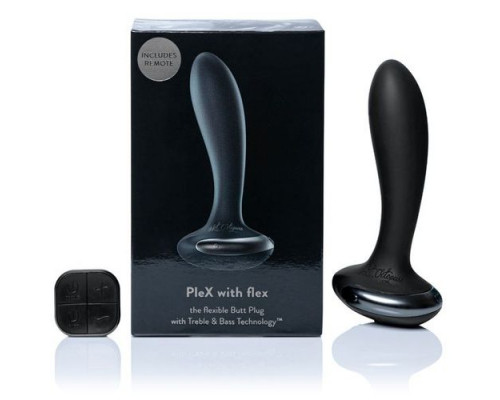 Заказать Черная вибропробка Plex with Flex - 14 см. Заказать Черная вибропробка Plex with Flex - 14 см.
