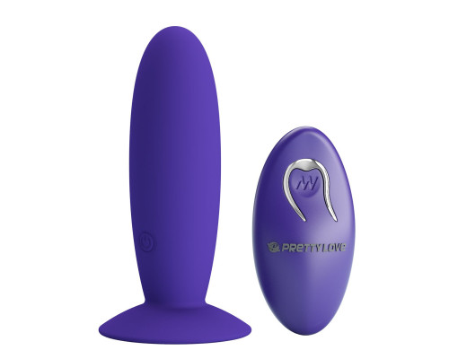 Заказать Фиолетовый анальный вибростимулятор Remote Control Vibrating Plug Youth - 11 см.