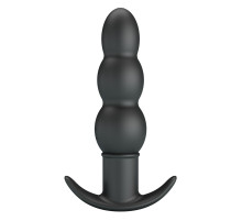 Черный анальный вибростимулятор Aeaeas - 11 см.