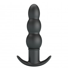 Черный анальный вибростимулятор Aeaeas - 11 см.