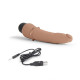 Заказать Кофейный анальный вибратор 7  Slim Anal Realistic Vibrator - 20 см.