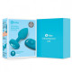 Заказать Бирюзовая анальная вибровтулка с кристаллом Vibrating Jewel Plug S/M - 10 см.