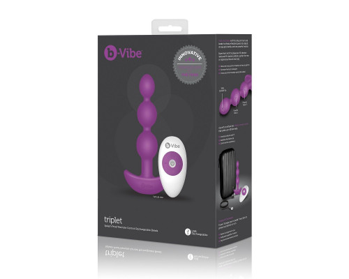 Заказать Анальная виброёлочка TRIPLET ANAL BEADS FUCHSIA - 14 см.
