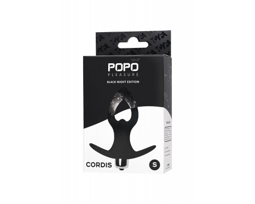 Заказать Черная анальная вибровтулка Cordis S - 10,5 см.