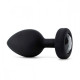Заказать Черная вибропробка Vibrating Jewel Plug XXL - 12 см.