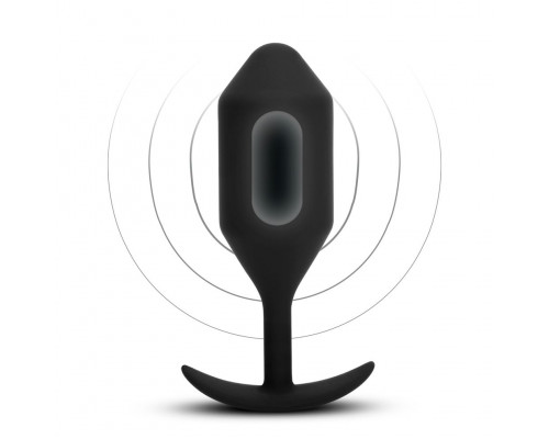 Заказать Черная вибропробка для ношения Vibrating Snug Plug 5 - 16,5 см.