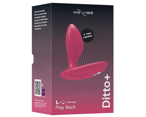 Заказать Розовая анальная вибровтулка We-Vibe Ditto+