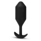 Заказать Черная вибропробка для ношения Vibrating Snug Plug 5 - 16,5 см.