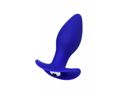 Синяя анальная вибровтулка Fancy - 10,7 см.