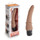 Заказать Кофейный анальный вибратор 7  Slim Anal Realistic Vibrator - 20 см.
