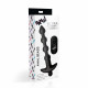 Заказать Черные анальные бусы с вибрацией и пультом ДУ 28X Remote Control Vibrating Silicone Anal Beads - 19 см.