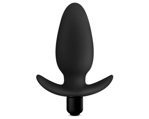 Заказать Черная анальная вибропробка Silicone Saddle Plug - 12,1 см.