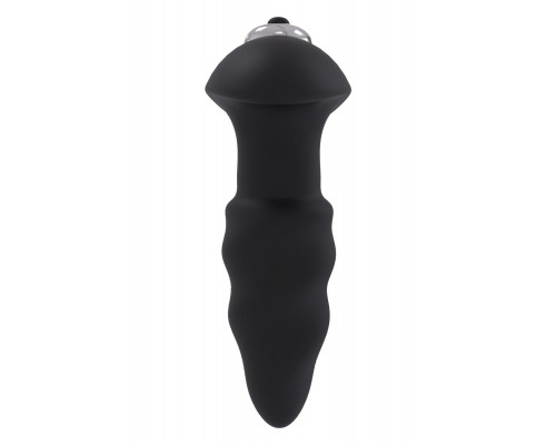 Заказать Черная анальная вибровтулка SINGLE SPEED LOVE ARROW PLUG - 9 см.