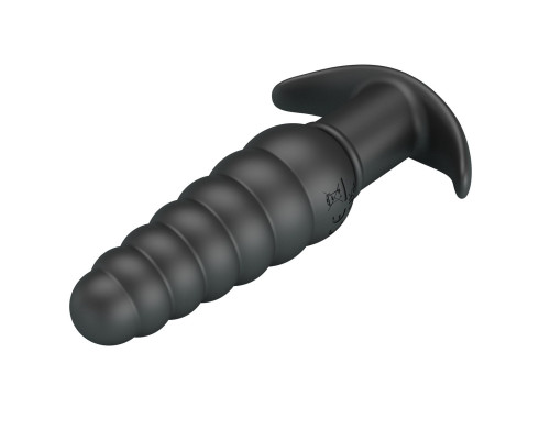 Черный анальный вибростимулятор Aeolis - 11 см.