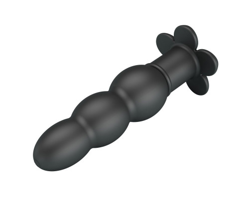 Черный анальный вибростимулятор Jadier - 11 см.