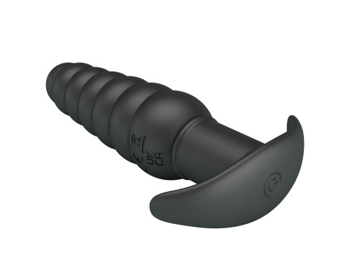 Черный анальный вибростимулятор Aeolis - 11 см.