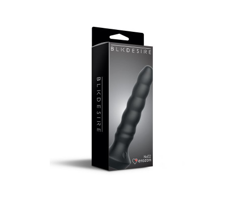 Заказать Черный перезаряжаемый мультискоростной вибратор №02 Undulating vibrator - 19 см.