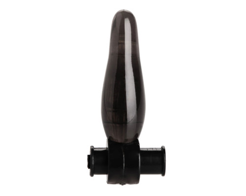 Заказать Дымчатая анальная мини-пробка с вибропулей Vibrating Bum Tickler Mini Anal Plug - 6,3 см.