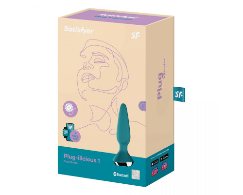 Заказать Бирюзовая анальная пробка с вибрацией Satisfyer Plug-ilicious 1 - 13,5 см. Заказать Бирюзовая анальная пробка с вибрацией Satisfyer Plug-ilicious 1 - 13,5 см.