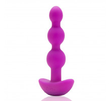 Анальная виброёлочка TRIPLET ANAL BEADS FUCHSIA - 14 см.