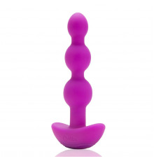 Анальная виброёлочка TRIPLET ANAL BEADS FUCHSIA - 14 см.