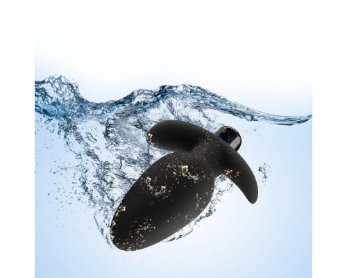 Заказать Черная анальная вибропробка Silicone Saddle Plug - 12,1 см.