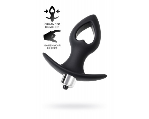 Заказать Черная анальная вибровтулка Cordis S - 10,5 см.