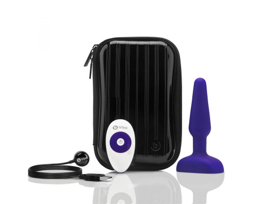 Заказать Фиолетовая анальная вибропробка с 3 источниками вибрации TRIO REMOTE CONTROL PLUG  PURPLE - 13,5 см.