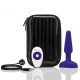 Заказать Фиолетовая анальная вибропробка с 3 источниками вибрации TRIO REMOTE CONTROL PLUG  PURPLE - 13,5 см.