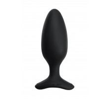 Черная анальная втулка LOVENSE Hush 2 (M) - 13,5 см.