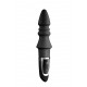 Заказать Черный конический анальный вибромассажер-ёлочка JOYFUL PLUG VIBRATOR 5.5INCH - 14 см.