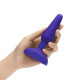 Заказать Фиолетовая анальная вибропробка с 3 источниками вибрации TRIO REMOTE CONTROL PLUG  PURPLE - 13,5 см.