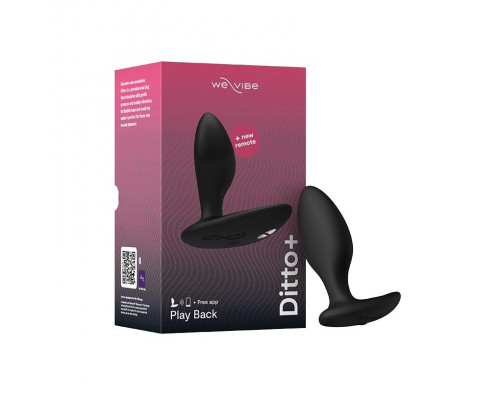 Заказать Черная анальная вибровтулка We-Vibe Ditto+