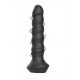 Заказать Черный перезаряжаемый мультискоростной вибратор №02 Undulating vibrator - 19 см.