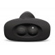 Заказать Чёрная вибровтулка с ротацией шариков RIMMING REMOTE CONTROL PLUG BLACK - 15,2 см.