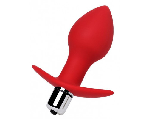 Заказать Красная анальная вибровтулка Glam - 9,7 см.