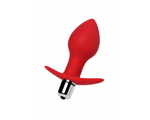 Заказать Красная анальная вибровтулка Glam - 9,7 см.