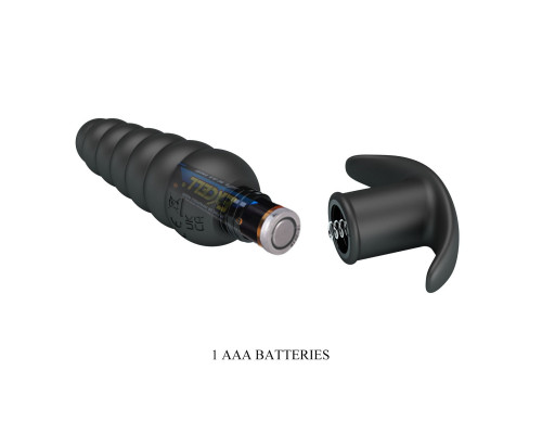 Черный анальный вибростимулятор Aeolis - 11 см.