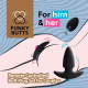Заказать Набор из двух черных анальных плагов для пары FunkyButts