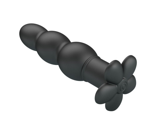 Черный анальный вибростимулятор Jadier - 11 см.