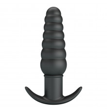 Черный анальный вибростимулятор Aeolis - 11 см.