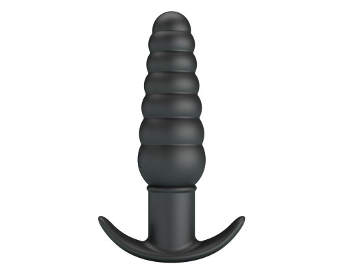 Черный анальный вибростимулятор Aeolis - 11 см.