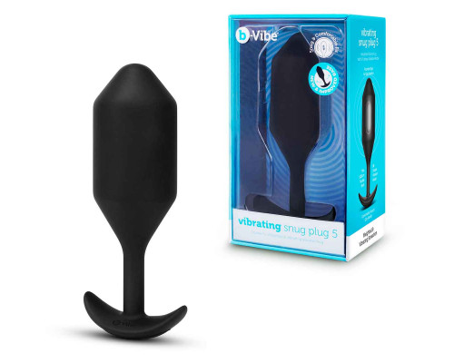 Заказать Черная вибропробка для ношения Vibrating Snug Plug 5 - 16,5 см.