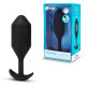 Заказать Черная вибропробка для ношения Vibrating Snug Plug 5 - 16,5 см.