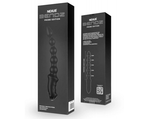 Заказать Черный гибкий вибростимулятор Nexus Bendz - 29,2 см.