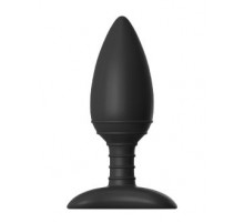 Чёрная вибровтулка NEXUS ACE MEDIUM с дистанционным управлением - 12 см.