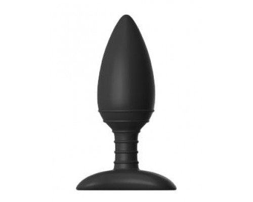 Чёрная вибровтулка NEXUS ACE MEDIUM с дистанционным управлением - 12 см.