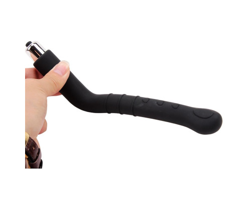 Заказать Черный анальный вибратор Rectal Reacher Vibe - 25 см.