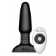 Заказать Чёрная вибровтулка с ротацией шариков RIMMING REMOTE CONTROL PLUG BLACK - 15,2 см.