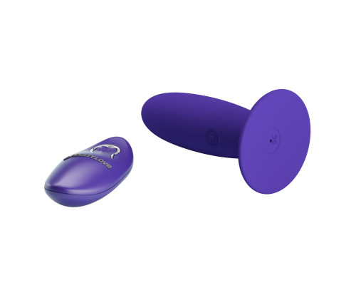 Заказать Фиолетовый анальный вибростимулятор Remote Control Vibrating Plug Youth - 11 см.